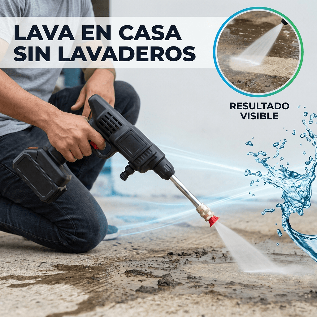 Hidrolavadora Inalámbrica Profesional - Sin cables, sin lavaderos y sin excusas